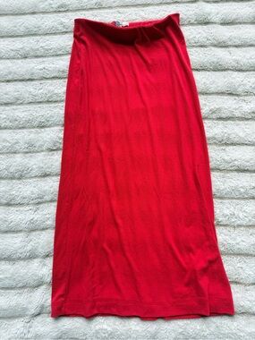 FP Beach Red Maxi Skirt Size Small